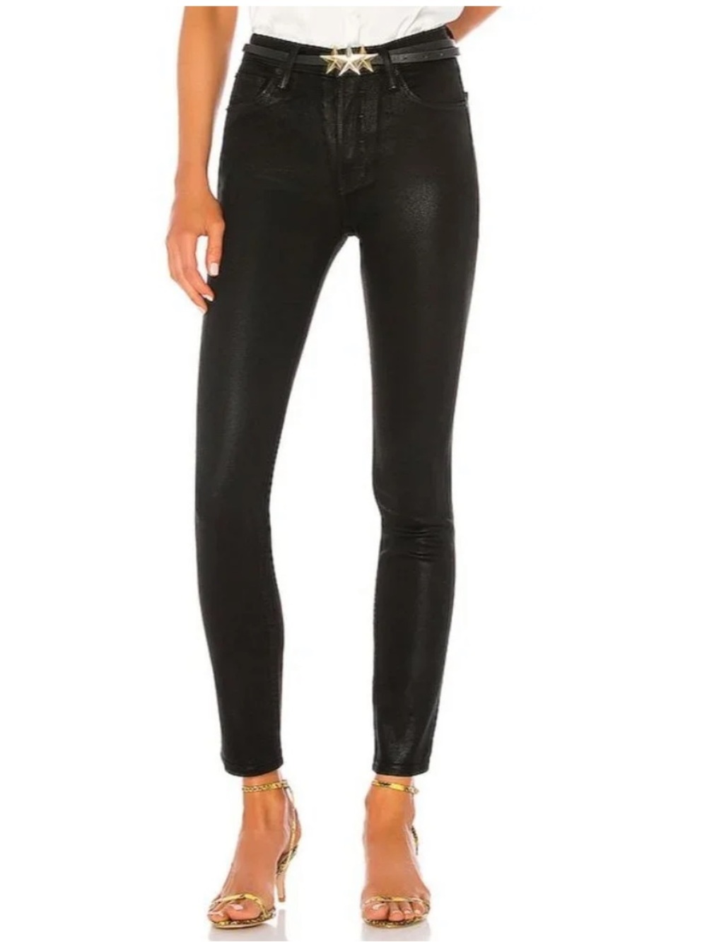 GRLFRND Karolina High Rise Black Skinny Jeans